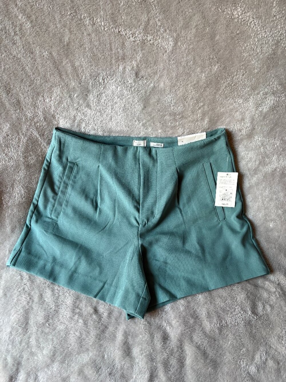 A New Day 4" Midi Shorts Turquoise Women's 8 Tailored Stretch NWT